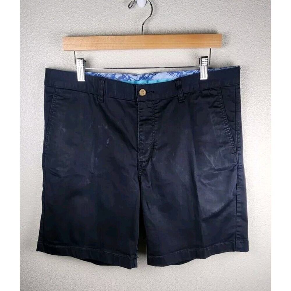 Tommy Bahama Mens Boracay Shorts Black Stretch‎ Cotton Tencel Blend Sz 35 - Picture 4 of 9